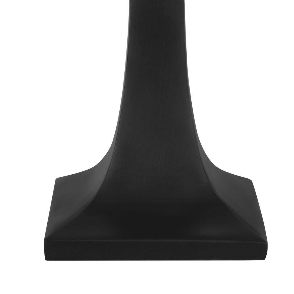 Fallsdale 24 In. 2-Light Matte Black Table Lamp with Tiffany Glass Shade