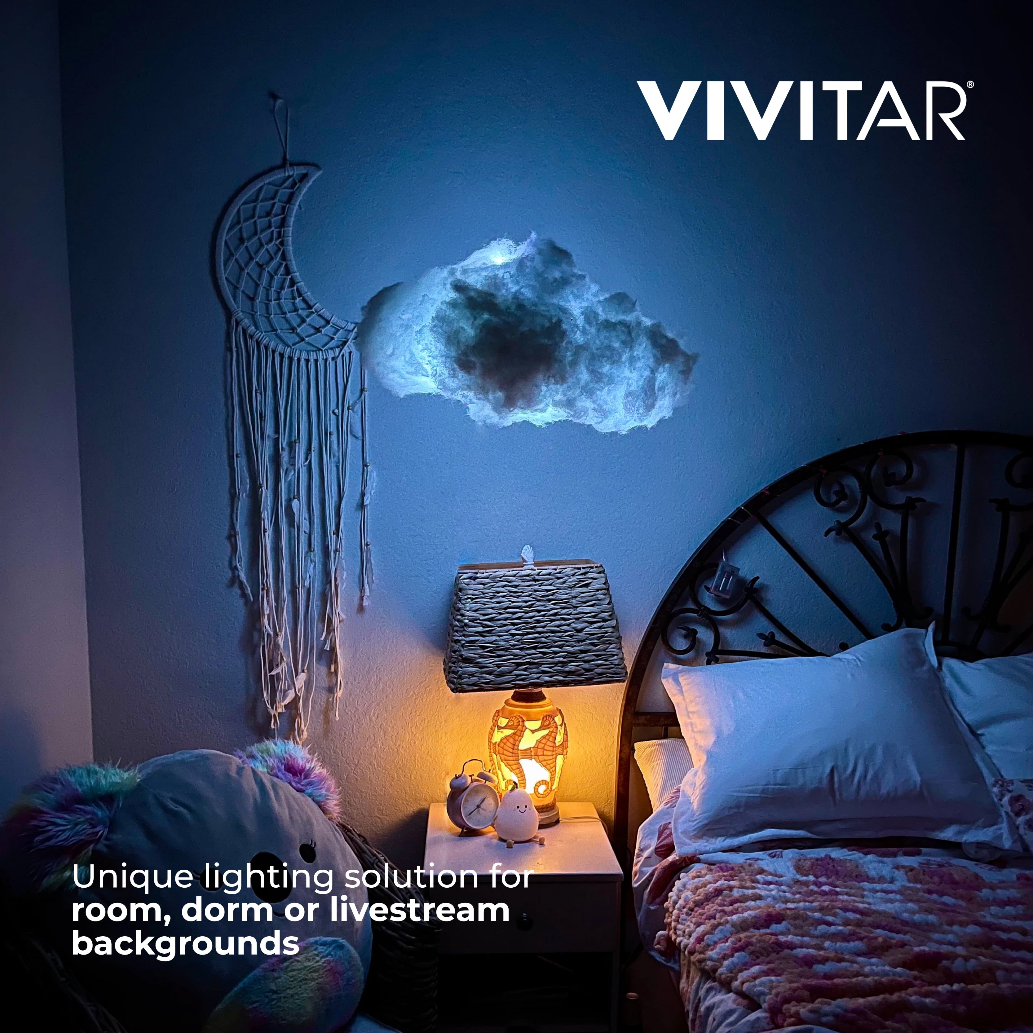 RGB Cloud Light, Color Changing LED Night Light with Remote, Kids Bedroom Decor, Teen Girl Gift