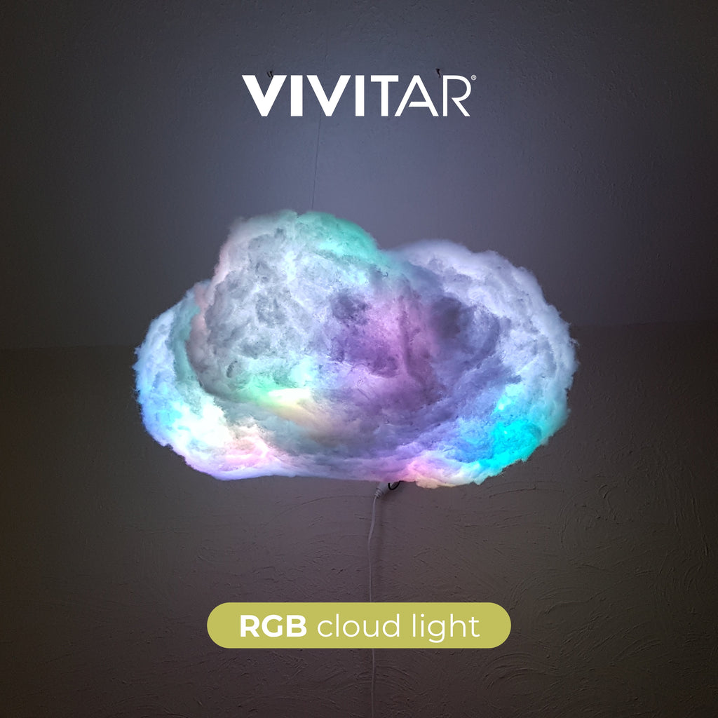 RGB Cloud Light, Color Changing LED Night Light with Remote, Kids Bedroom Decor, Teen Girl Gift