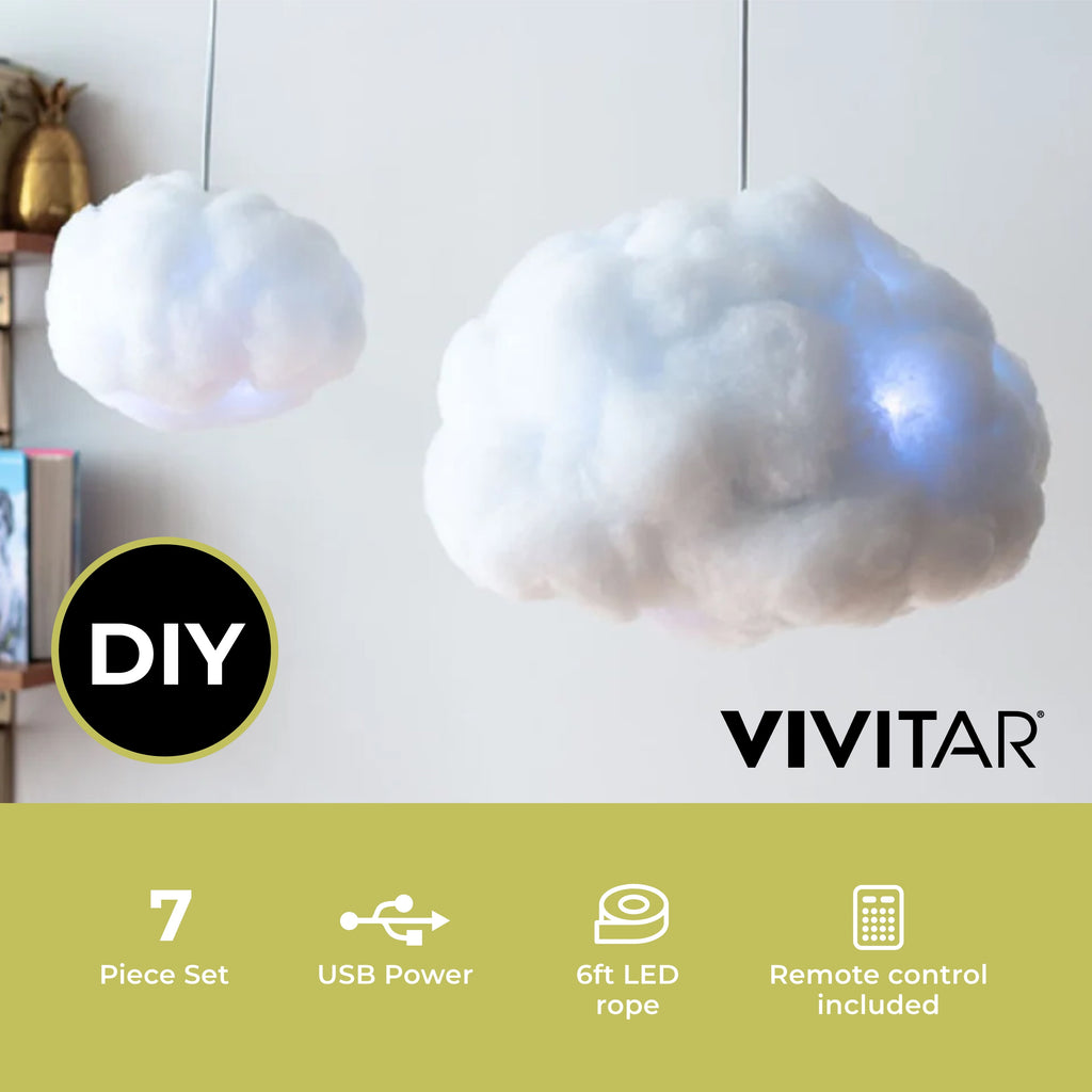 RGB Cloud Light, Color Changing LED Night Light with Remote, Kids Bedroom Decor, Teen Girl Gift