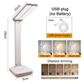 LED Desk Lamp USB Rechargeable Table Lamp 3 Levels Dimmable Touch Desk Lighting Eye Protection Foldable for Bedroom Desk Light